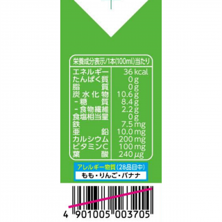 毎日ビテツ フルーツミックス 展開図
